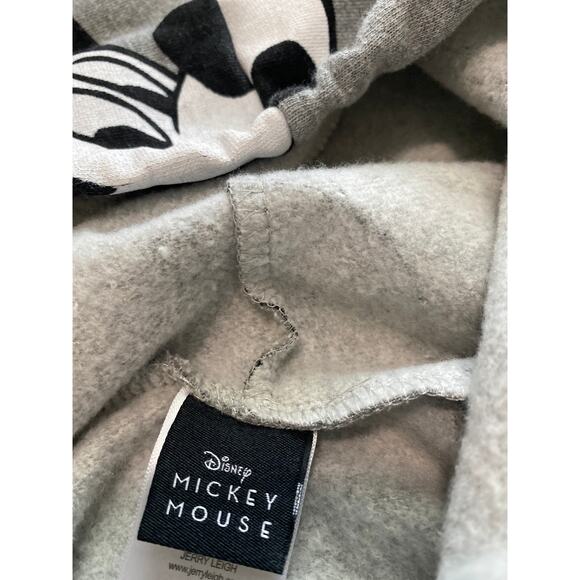 Disney Mickey Mouse Cropped Sweatshirt with Hoodie Size S - Picture 4 of 7